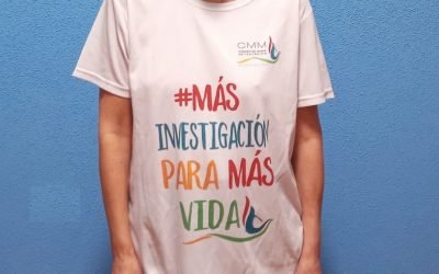 Camiseta blanca #MÁSINVESTIGACIÓNPARAMÁSVIDA