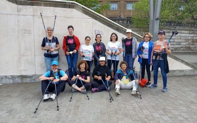 Las Chicas del Norte practican _archa Nórdica