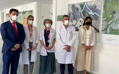 Presentación de la exposición Cuadros con Esperanza en Barcelona (Hospital Clinic)