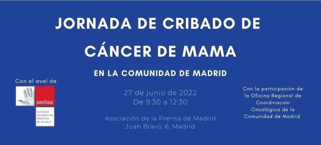 Jornada de Cribado de Cáncer de Mama en la Comunidad de Madrid