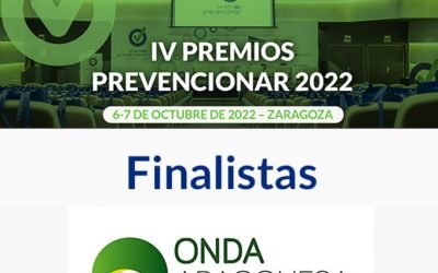 Onda Aragonesa finalista en los IV premios prevencionar 2022