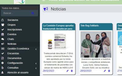 Gestiona tus datos desde el Área de Socios de la web