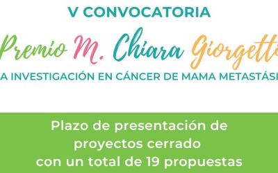 Cerrado el plazo de admisión de proyectos para el V Premio M. Chiara Giorgetti 2023