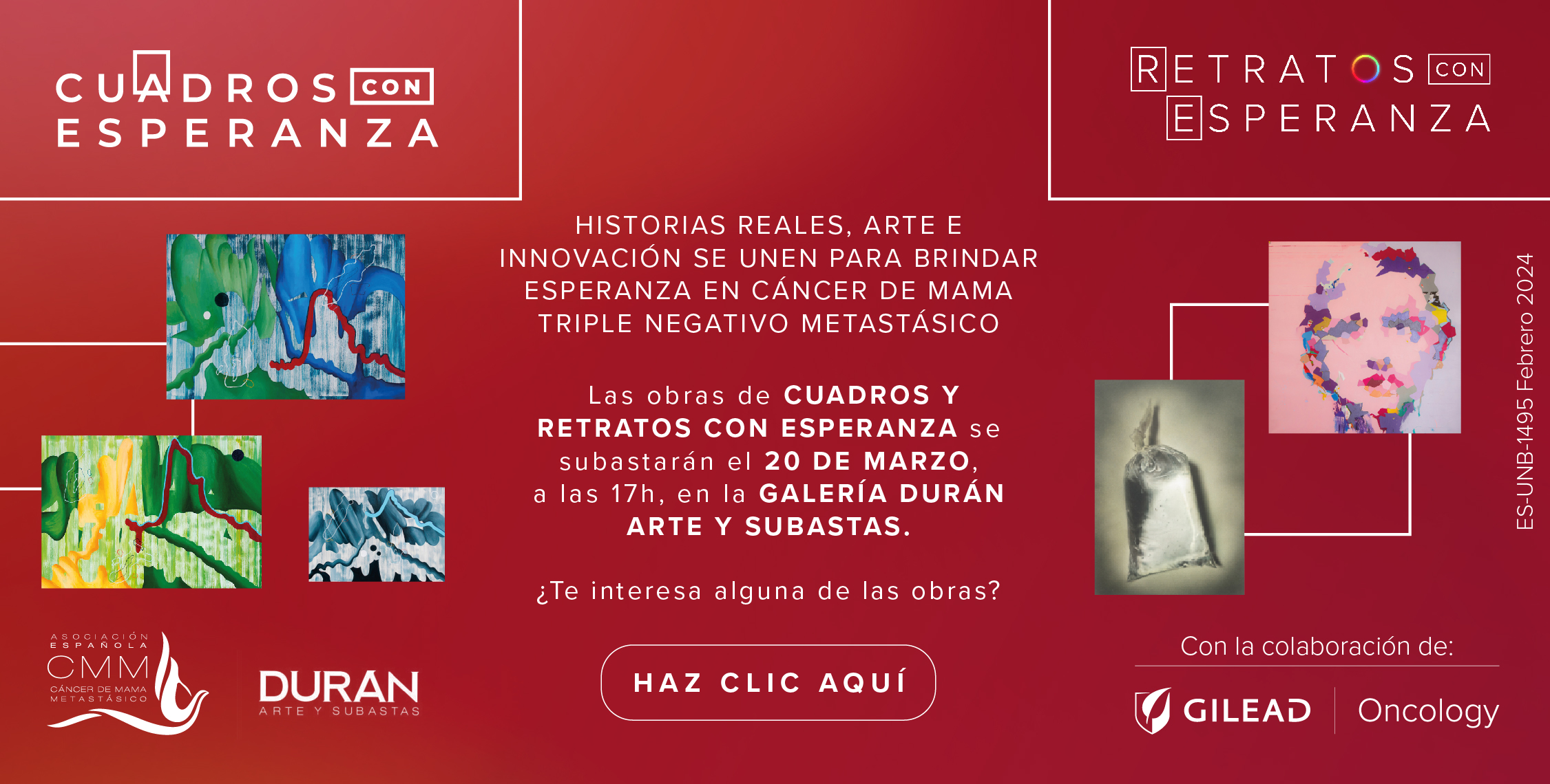 Subasta retratos y cuadros con esperanza