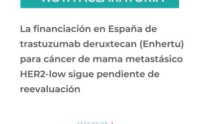 La financiación en España de trastuzumab deruxtecan (Enhertu) para cáncer de mama metastásico HER2-low sigue pendiente de reevaluación