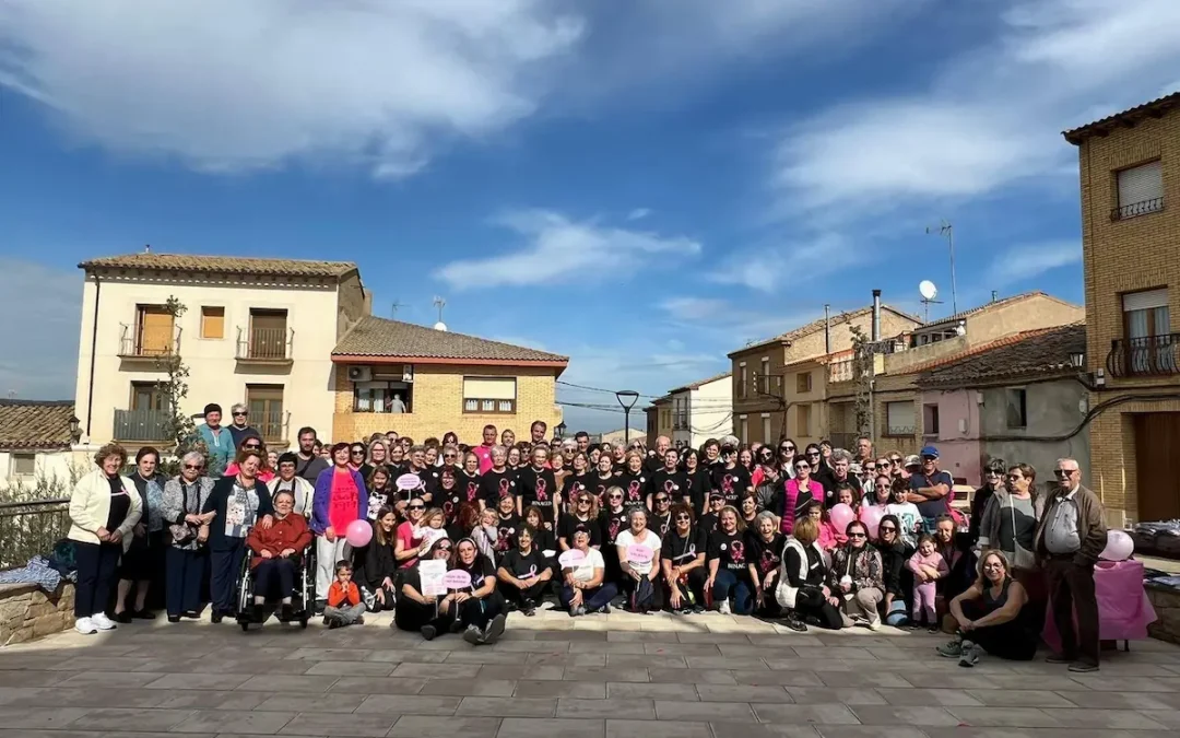 Fotografía participantes Andada Solidaria de Binaced (Huesca)