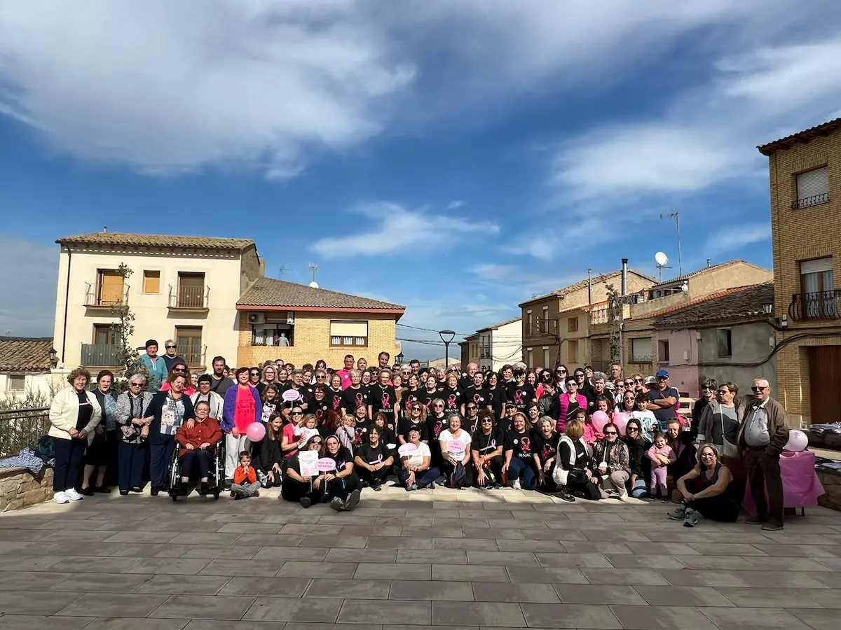 Fotografía participantes Andada Solidaria de Binaced (Huesca)