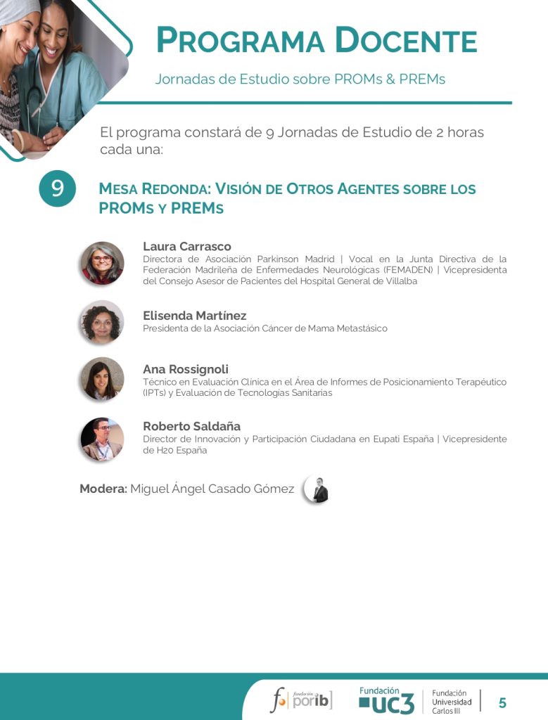 Jornadas Estudio PROMs y PREMs - Mesa redonda