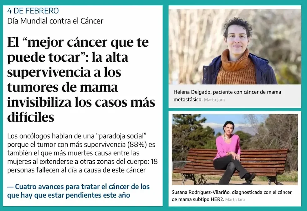 Helena y Susana entrevistadas por eldiario.es en el Día Mundial del Cáncer