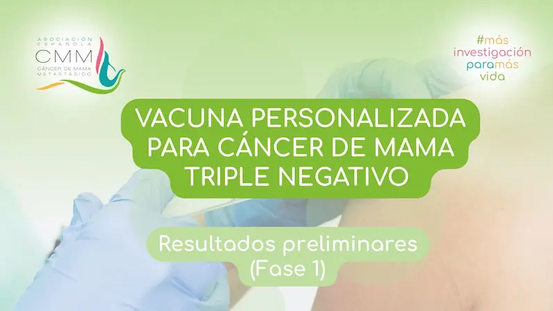 Portada para el artículo "Vacuna personalizada cáncer de mama triple negativo"