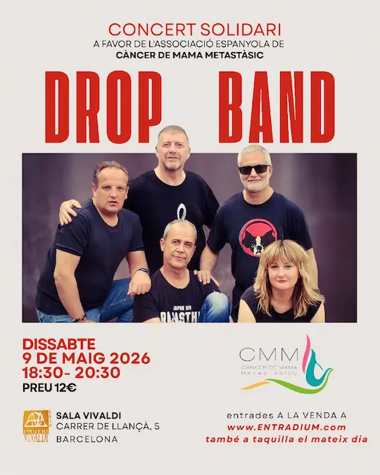 Cartel para el evento "Concierto benéfico de la Drop Band"
