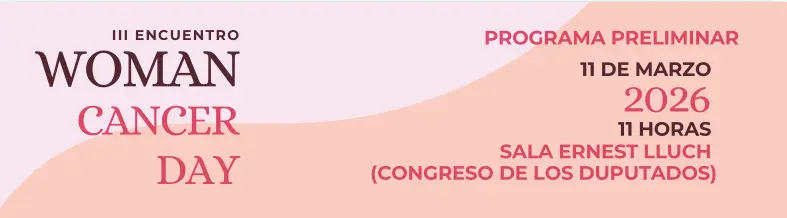 Cartel para el evento "III Encuentro Woman Cancer Day"