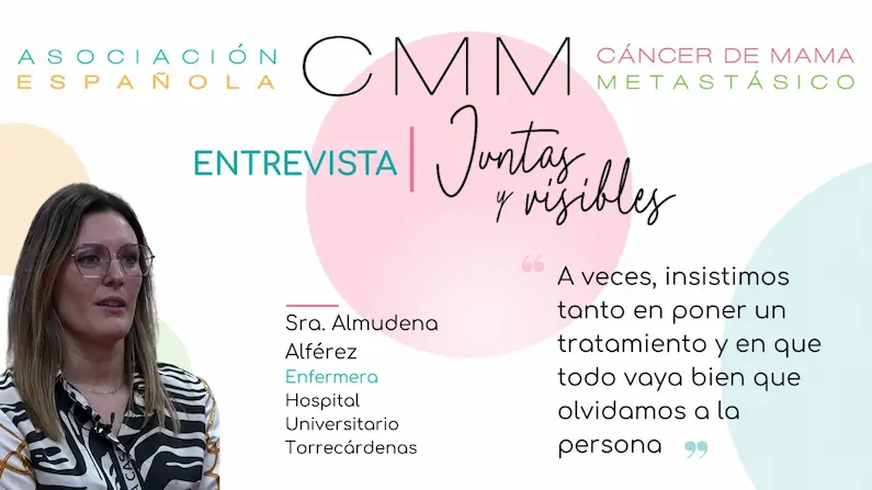 Portada para el artículo "Almudena Alférez, enfermera. Juntas y Visibles Almería"