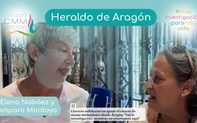 Elena Nalváez y Amparo Montoya en Heraldo de Aragón