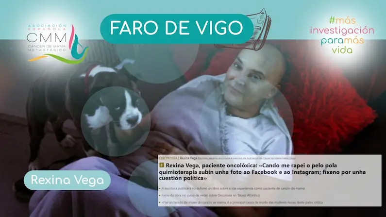 Portada para el artículo "Rexina Vega entrevistada por Faro de Vigo"
