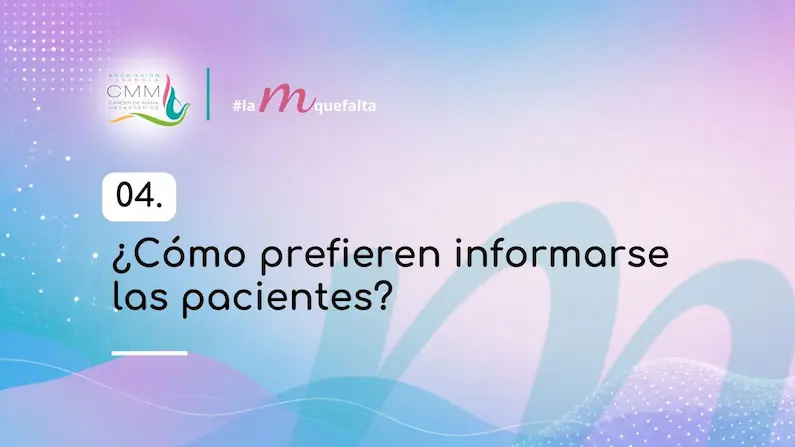 Portada para el artículo "Cómo prefieren recibir información las pacientes"