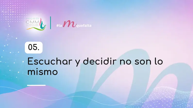 Portada para el artículo "Escuchar y decidir no son lo mismo"